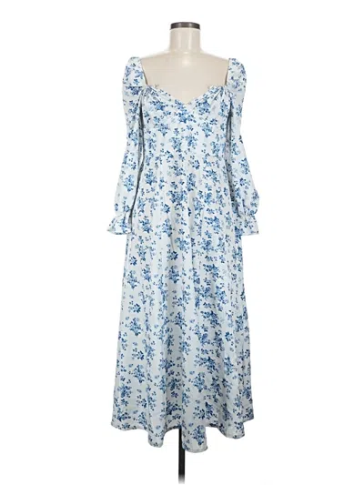 Pre-owned Shein Casual Dress In Blue