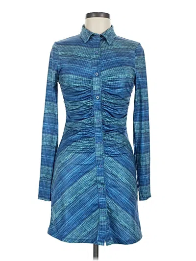 Pre-owned Shein Casual Dress In Blue