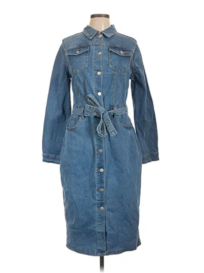Pre-owned Shein Casual Dress In Blue