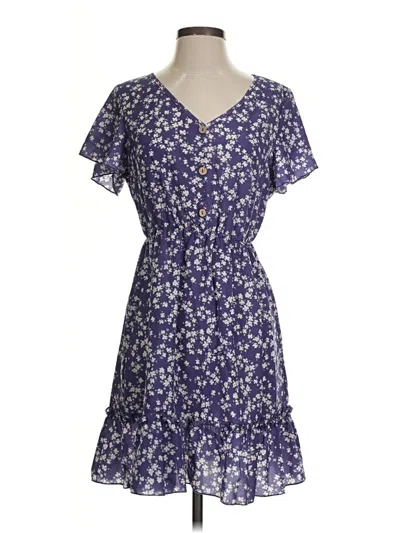 Pre-owned Shein Casual Dress In Blue