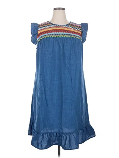 Pre-owned Shein Casual Dress In Blue