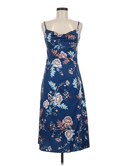 Pre-owned Shein Casual Dress In Blue