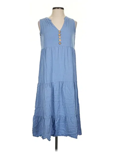 Pre-owned Shein Casual Dress In Blue