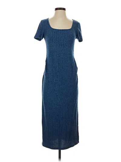 Pre-owned Shein Casual Dress In Blue