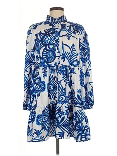 Pre-owned Shein Casual Dress In Blue