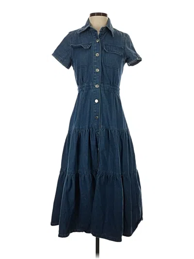 Pre-owned Shein Casual Dress In Blue