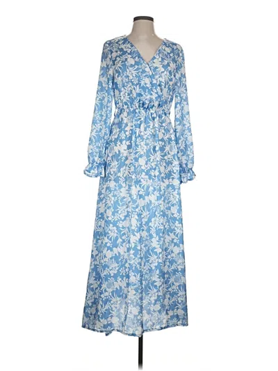 Pre-owned Shein Casual Dress In Blue