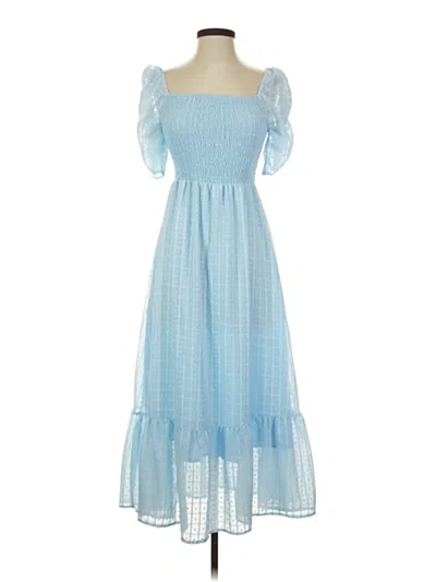 Pre-owned Shein Casual Dress In Blue