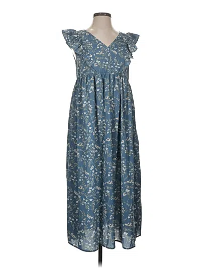 Pre-owned Shein Casual Dress In Blue