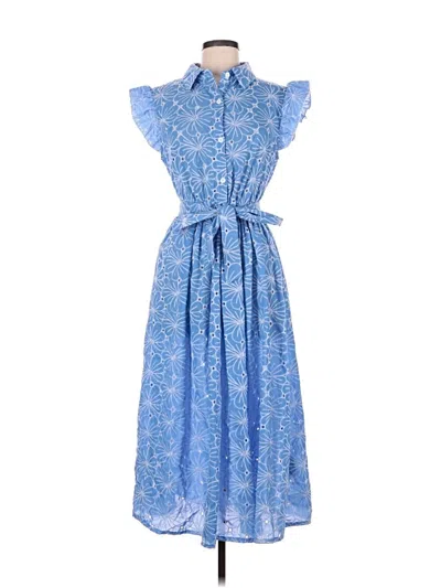 Pre-owned Shein Casual Dress In Blue