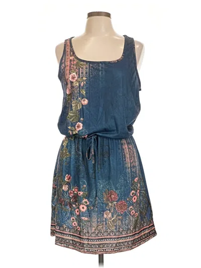 Pre-owned Shein Casual Dress In Blue