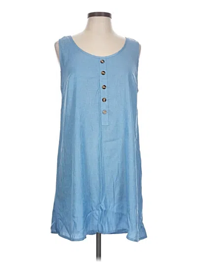 Pre-owned Shein Casual Dress In Blue