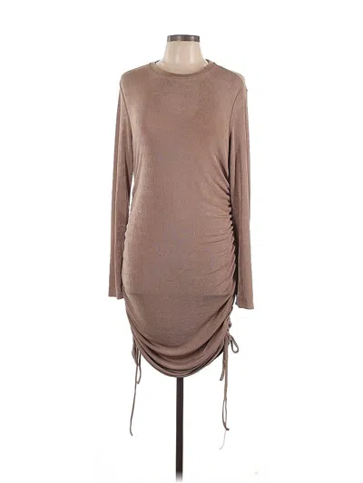 Pre-owned Shein Casual Dress In Brown