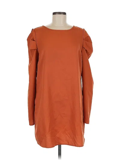 Pre-owned Shein Casual Dress In Brown