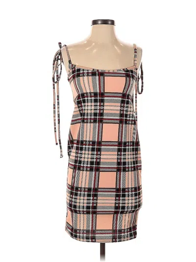 Pre-owned Shein Casual Dress In Brown