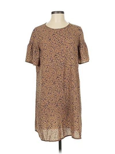 Pre-owned Shein Casual Dress In Brown