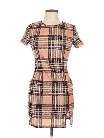 Pre-owned Shein Casual Dress In Brown