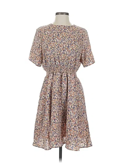 Pre-owned Shein Casual Dress In Brown