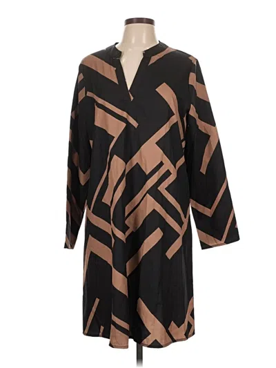 Pre-owned Shein Casual Dress In Brown