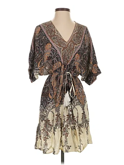 Pre-owned Shein Casual Dress In Brown