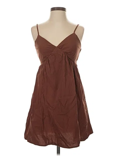Pre-owned Shein Casual Dress In Brown