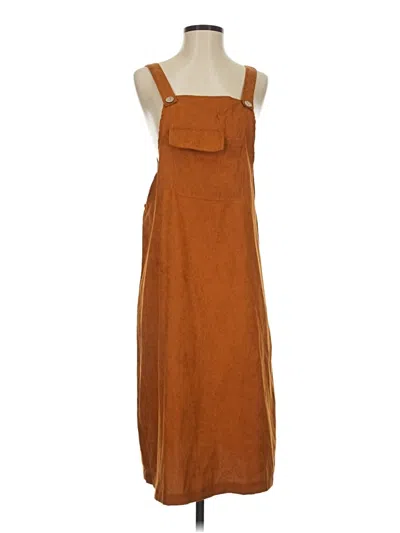 Pre-owned Shein Casual Dress In Brown
