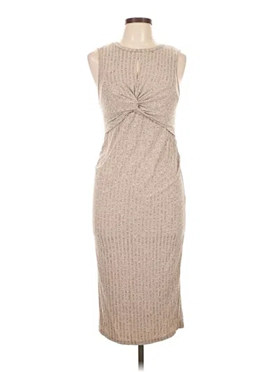 Pre-owned Shein Casual Dress In Brown
