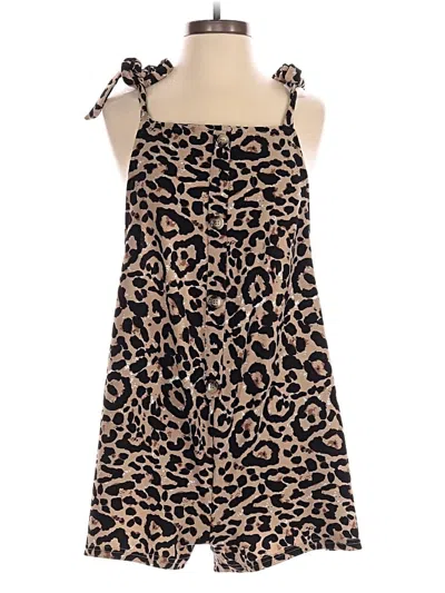 Pre-owned Shein Casual Dress In Brown