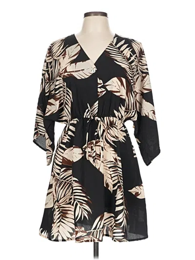 Pre-owned Shein Casual Dress In Brown