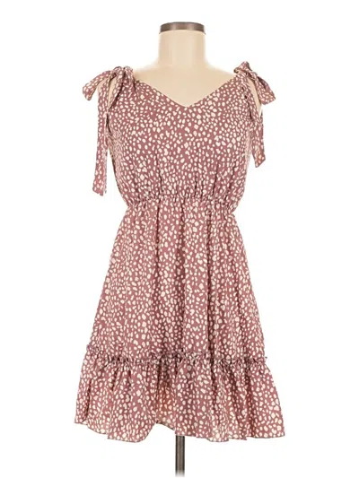 Pre-owned Shein Casual Dress In Brown