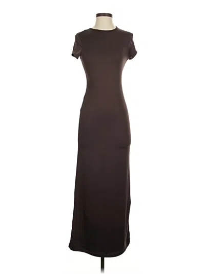 Pre-owned Shein Casual Dress In Brown