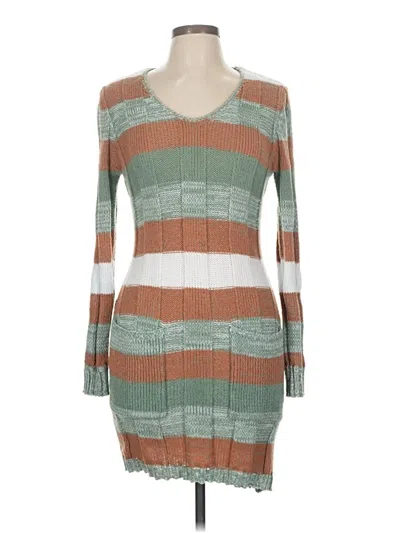 Pre-owned Shein Casual Dress In Brown