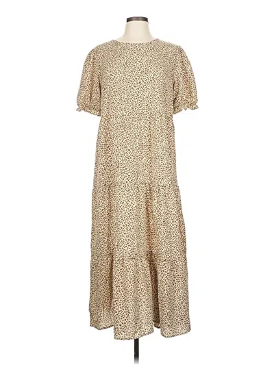 Pre-owned Shein Casual Dress In Brown