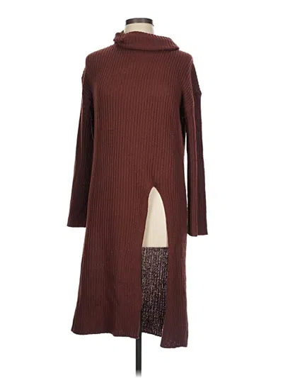 Pre-owned Shein Casual Dress In Brown