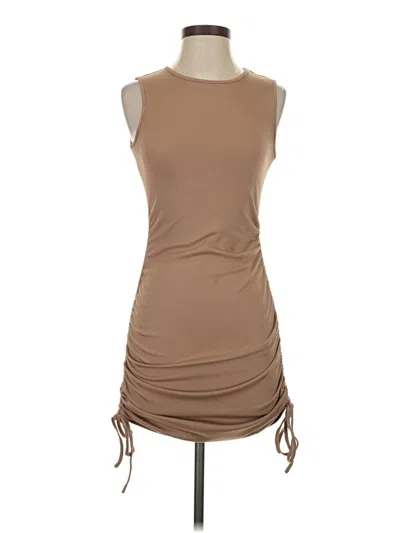 Pre-owned Shein Casual Dress In Brown