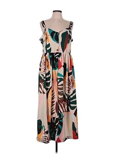 Pre-owned Shein Casual Dress In Brown