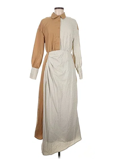 Pre-owned Shein Casual Dress In Brown