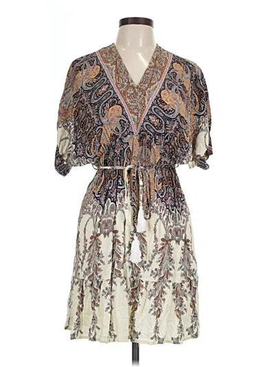 Pre-owned Shein Casual Dress In Brown