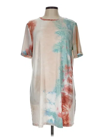 Pre-owned Shein Casual Dress In Brown