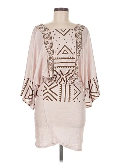 Pre-owned Shein Casual Dress In Brown