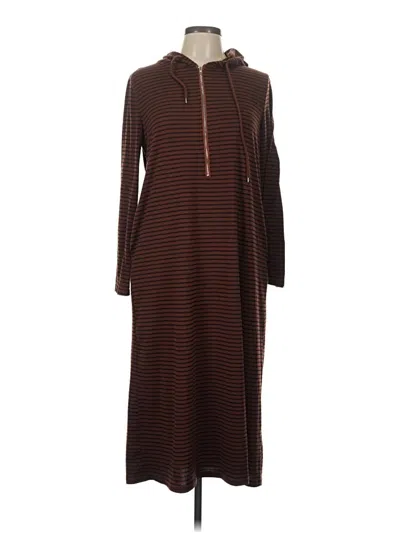 Pre-owned Shein Casual Dress In Brown