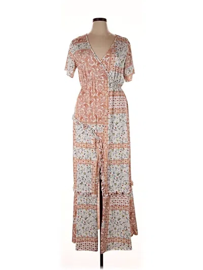 Pre-owned Shein Casual Dress In Brown