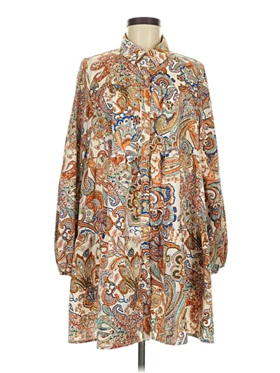 Pre-owned Shein Casual Dress In Brown