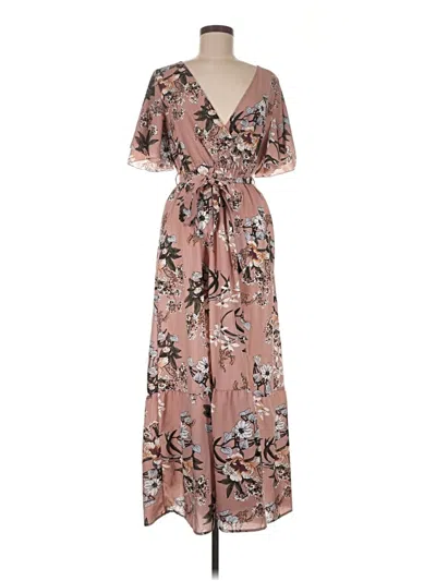 Pre-owned Shein Casual Dress In Brown