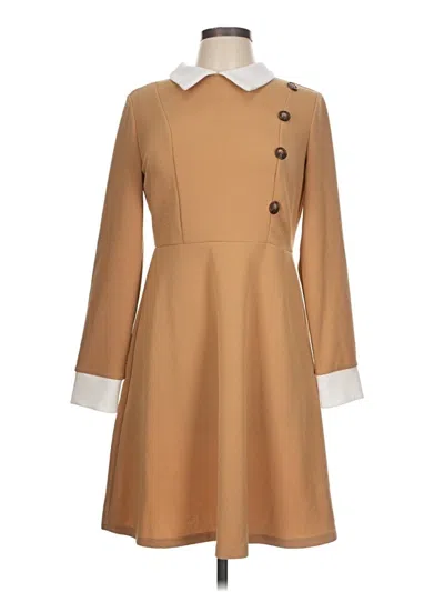 Pre-owned Shein Casual Dress In Brown