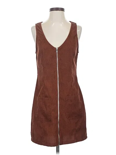 Pre-owned Shein Casual Dress In Brown