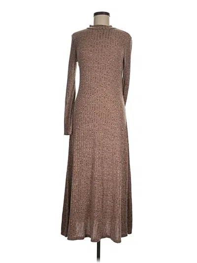 Pre-owned Shein Casual Dress In Brown