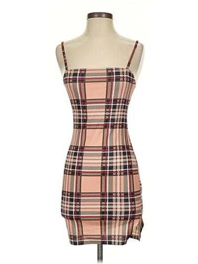 Pre-owned Shein Casual Dress In Brown