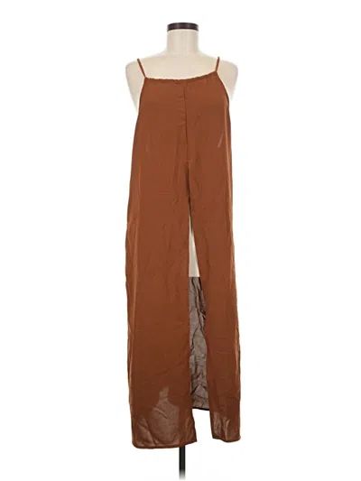 Pre-owned Shein Casual Dress In Brown