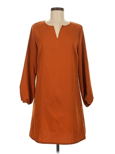 Pre-owned Shein Casual Dress In Brown